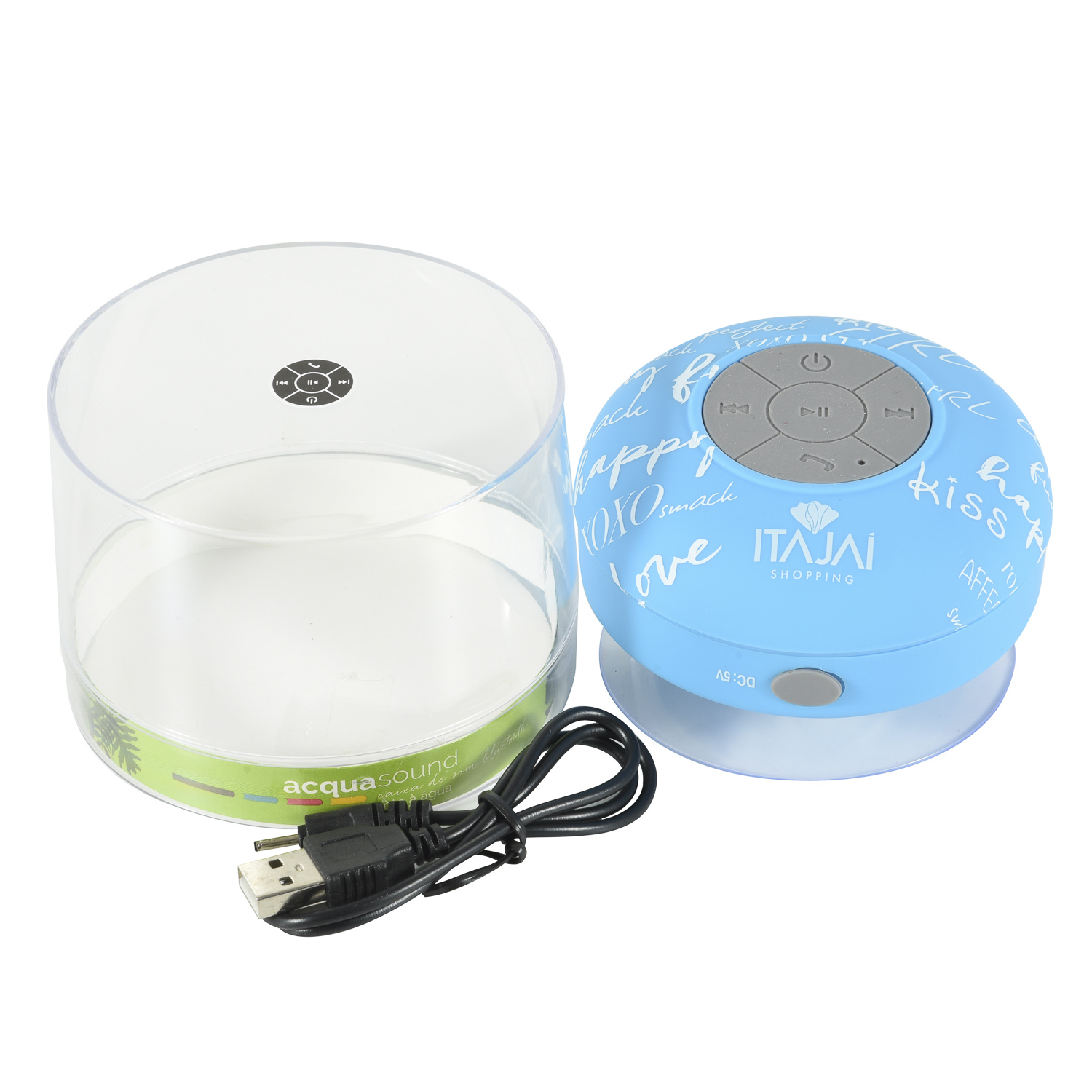 Waterproof Bluetooth Speaker for Shower with Suction Cup